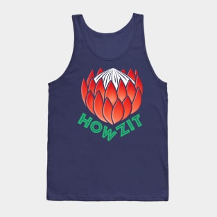 Protea Flower South Africa | Classic Symbol | Howzit Hello Tank Top